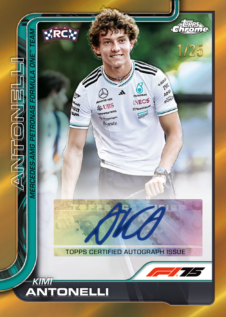 Topps Chrome® Formula 1 2025 Value Box Trading Cards