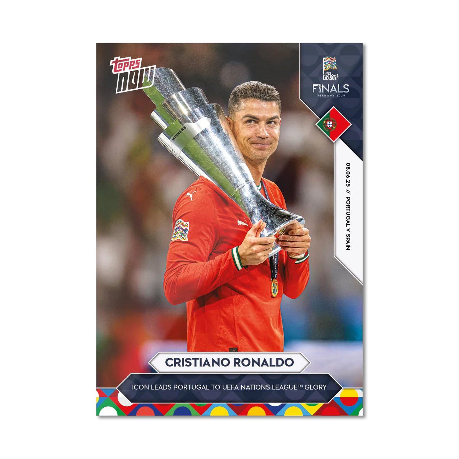 Cristiano Ronaldo - 2025 UEFA Nations League Topps NOW® PSA 9