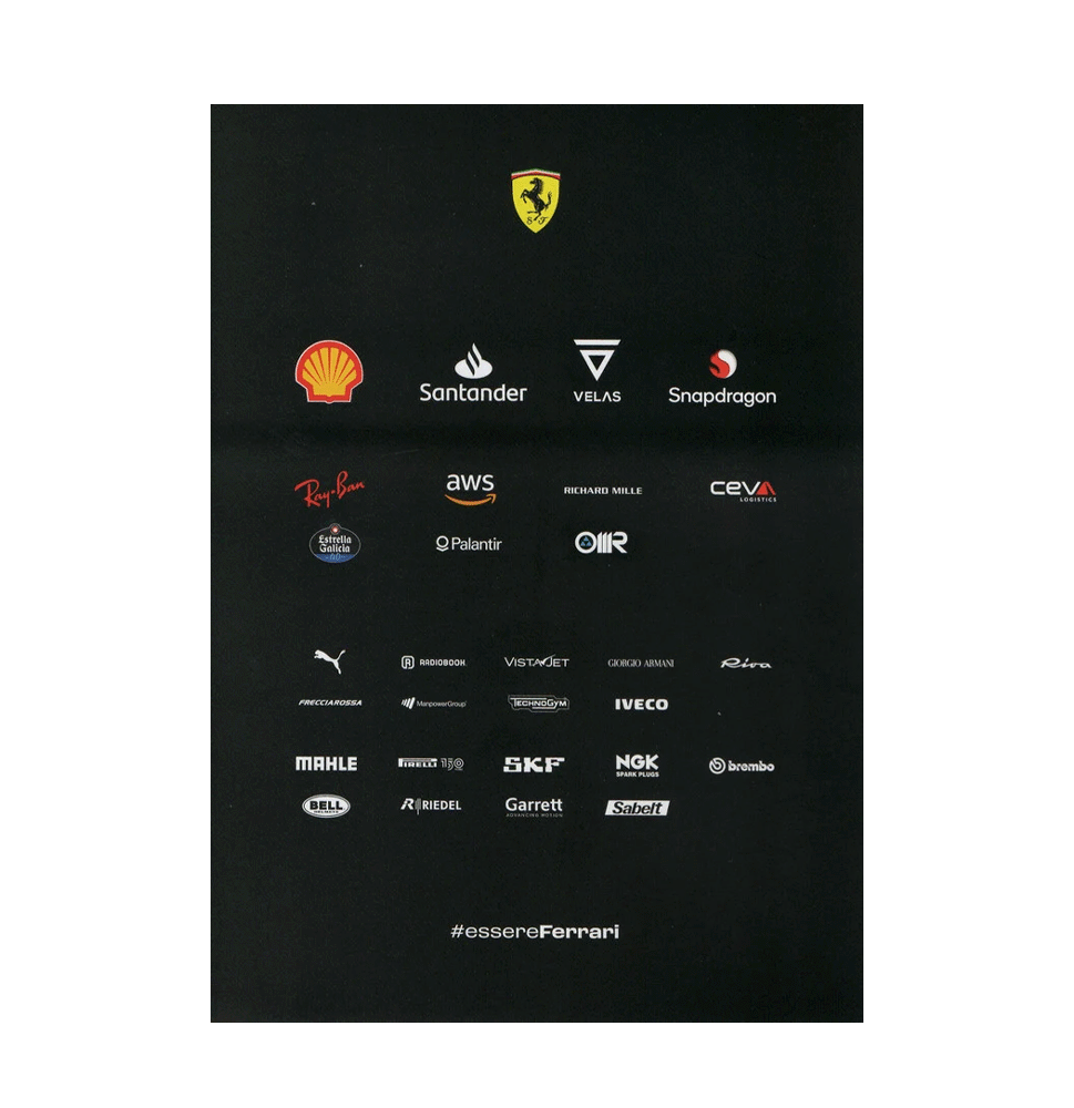 Monza Special Edition Charles Leclerc and Carlos Sainz 2022 Dual Signed Driver Card