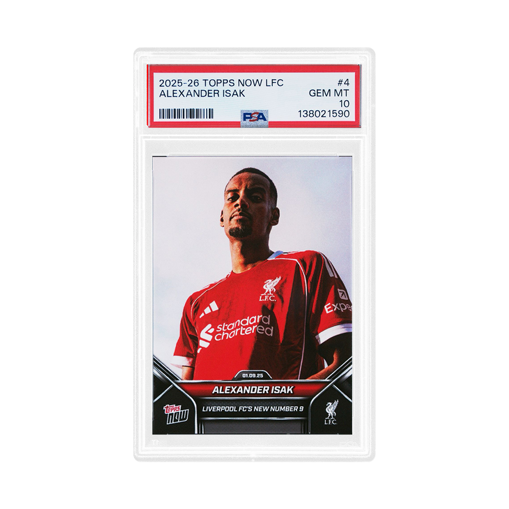 Topps NOW Alexander Isak Signs for Liverpool FC Trading Card (PSA 10)