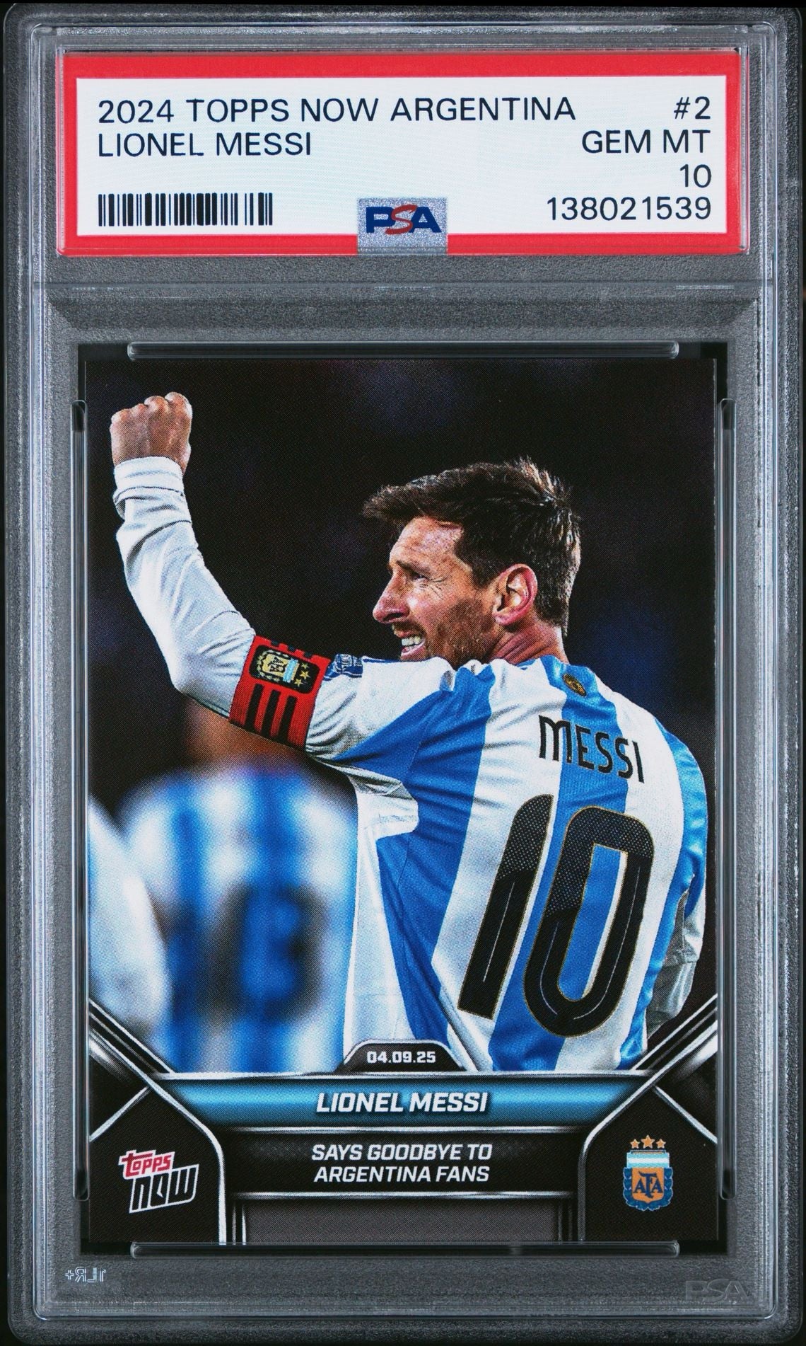 Lionel Messi - 2024-25 Argentina Topps NOW® (PSA 10)