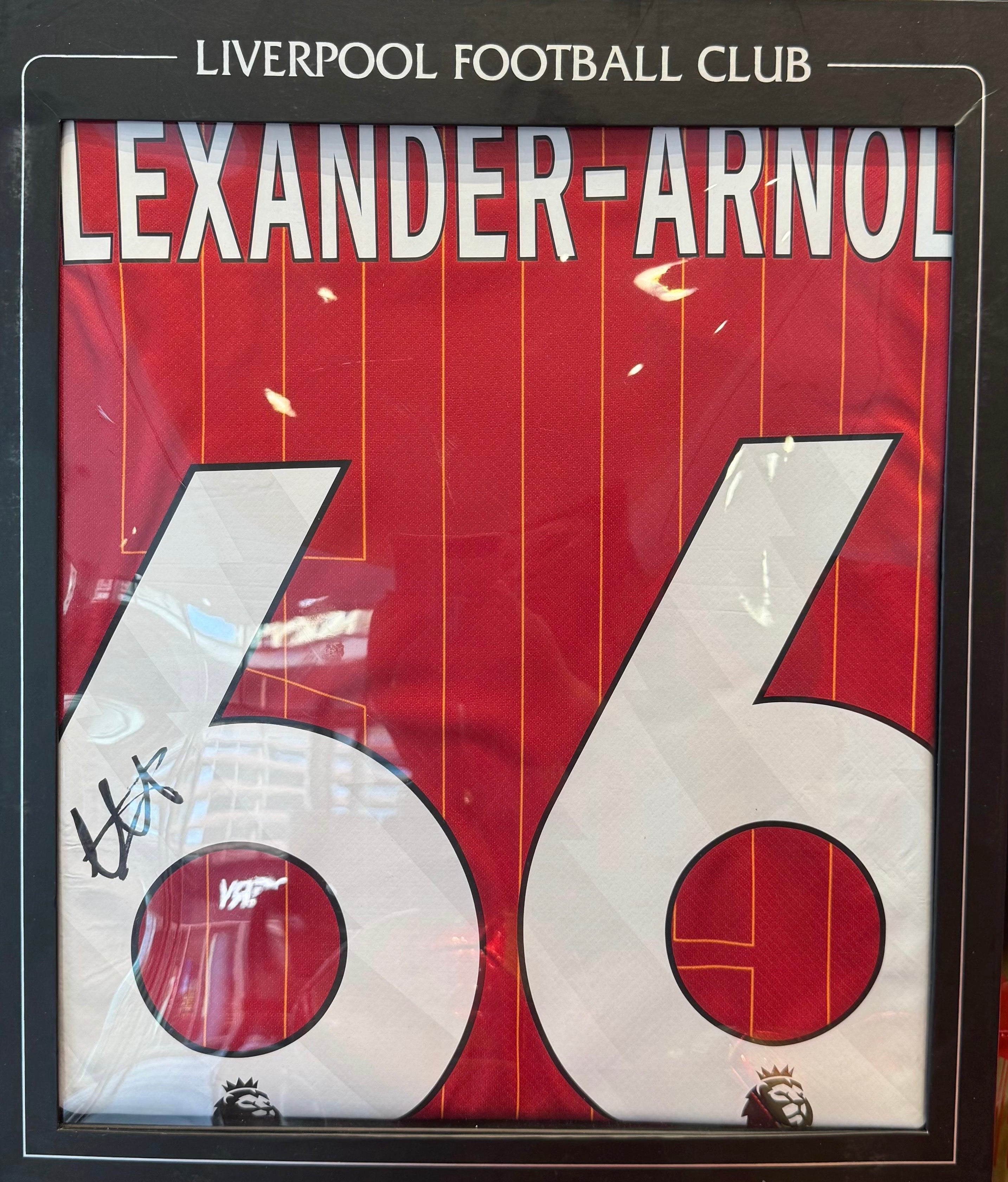 Trent Alexander-Arnold Signed Liverpool FC Shirt - Number 66 (Boxed)