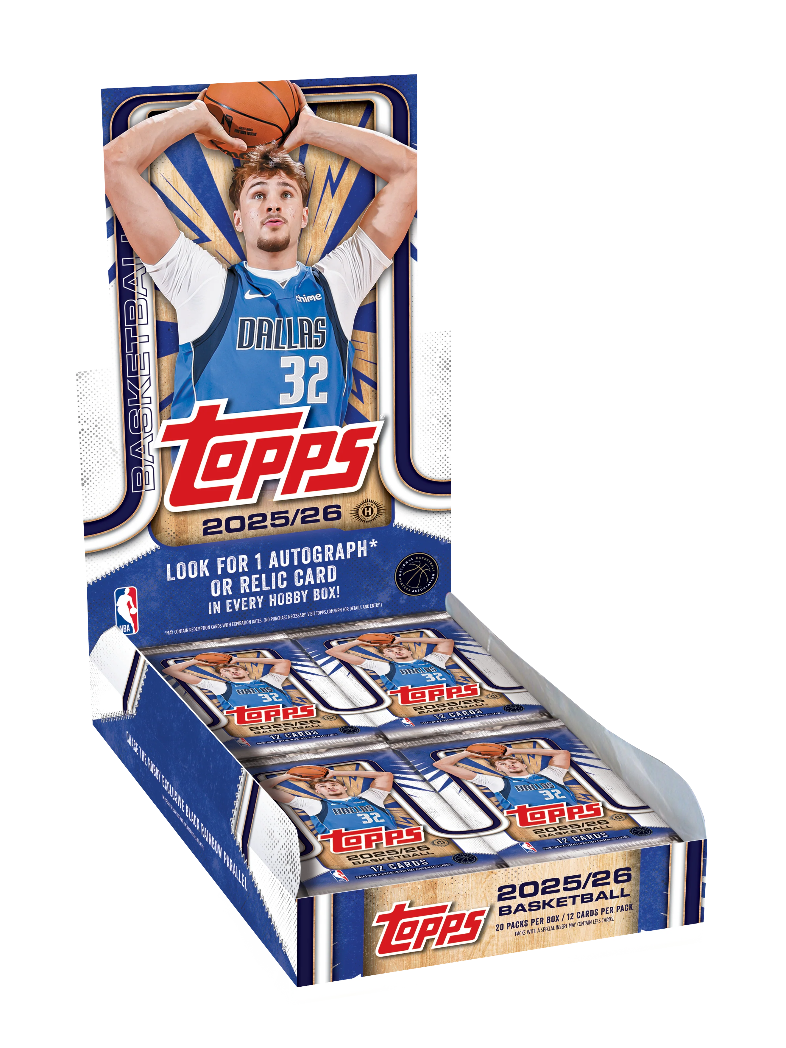 Topps NBA Basketball 25/26 Hobby Box Trading Cards