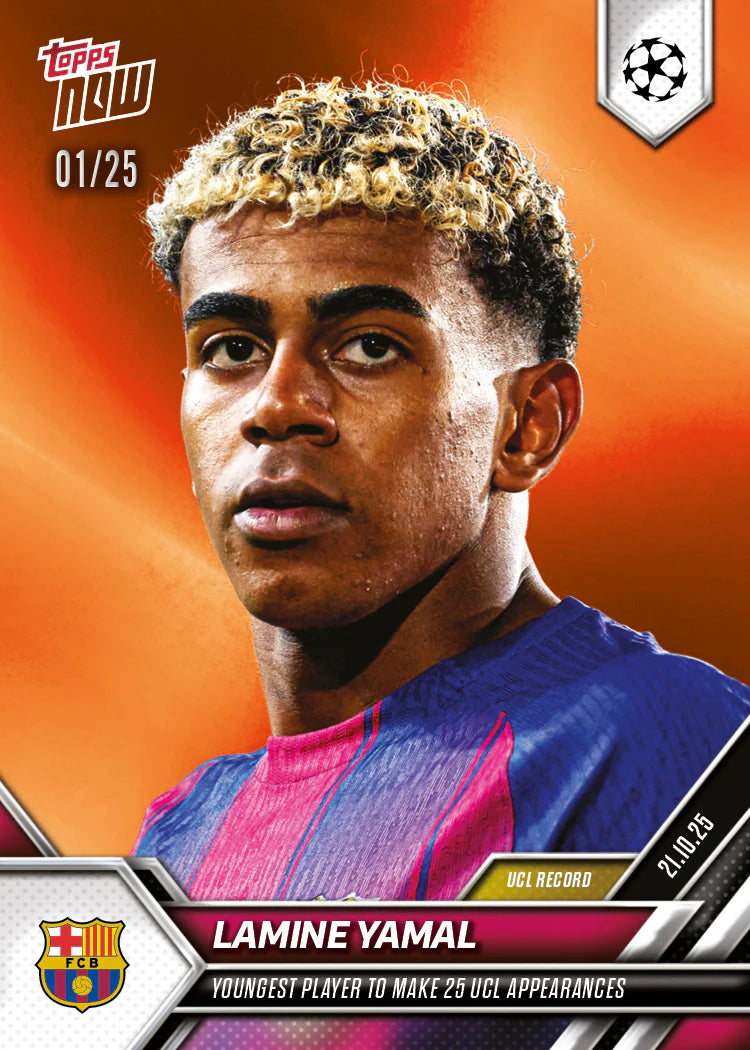 Lamine Yamal - 2025-26 UCL Topps NOW® (1/25)