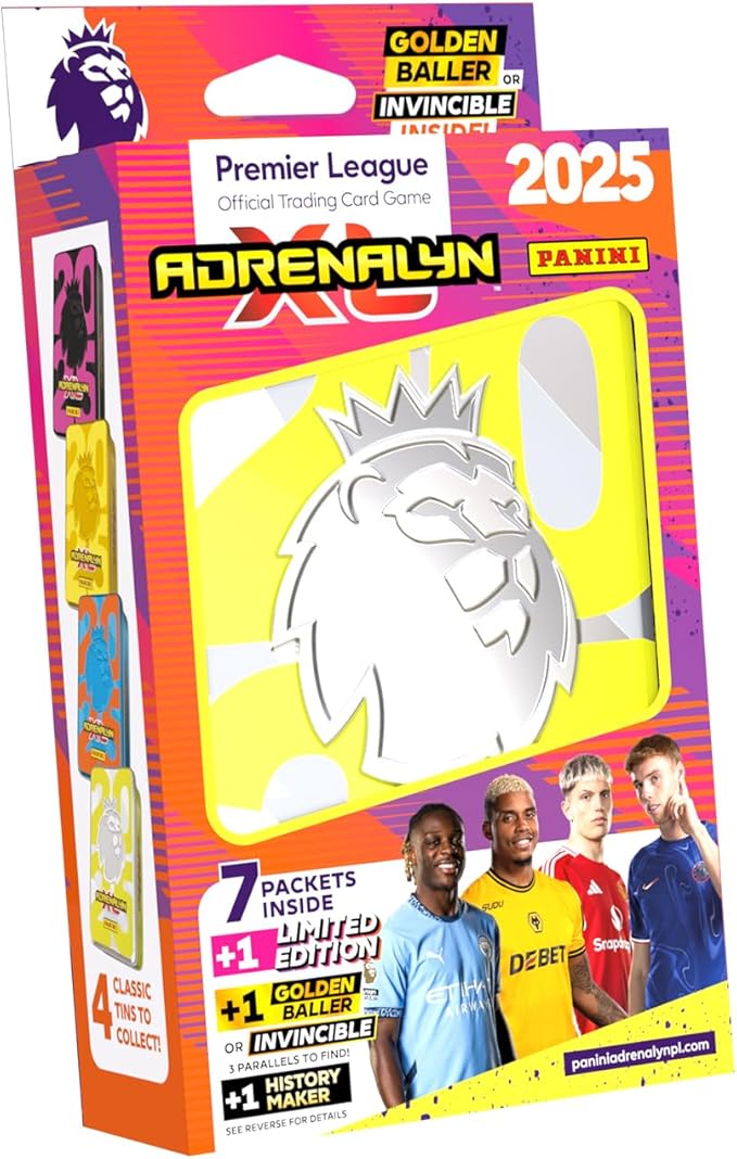 Panini Premier League 2025 Adrenalyn XL Pocket Tin Trading Cards