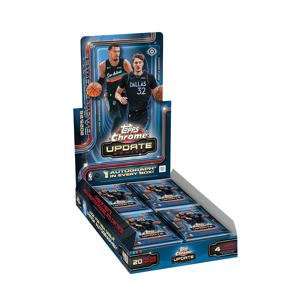 2025-26 Topps NBA Chrome Updates Hobby Box Trading Cards