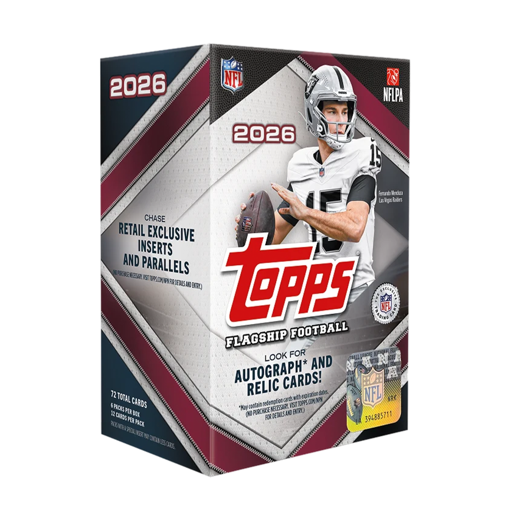 2026 Topps NFL Flagship Football Mega Box Trading Cards