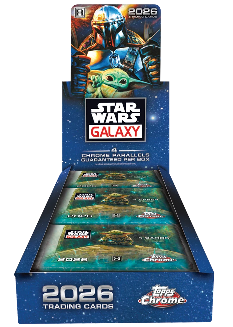 2026 Topps Star Wars Chrome Galaxy Hobby Box Trading Cards