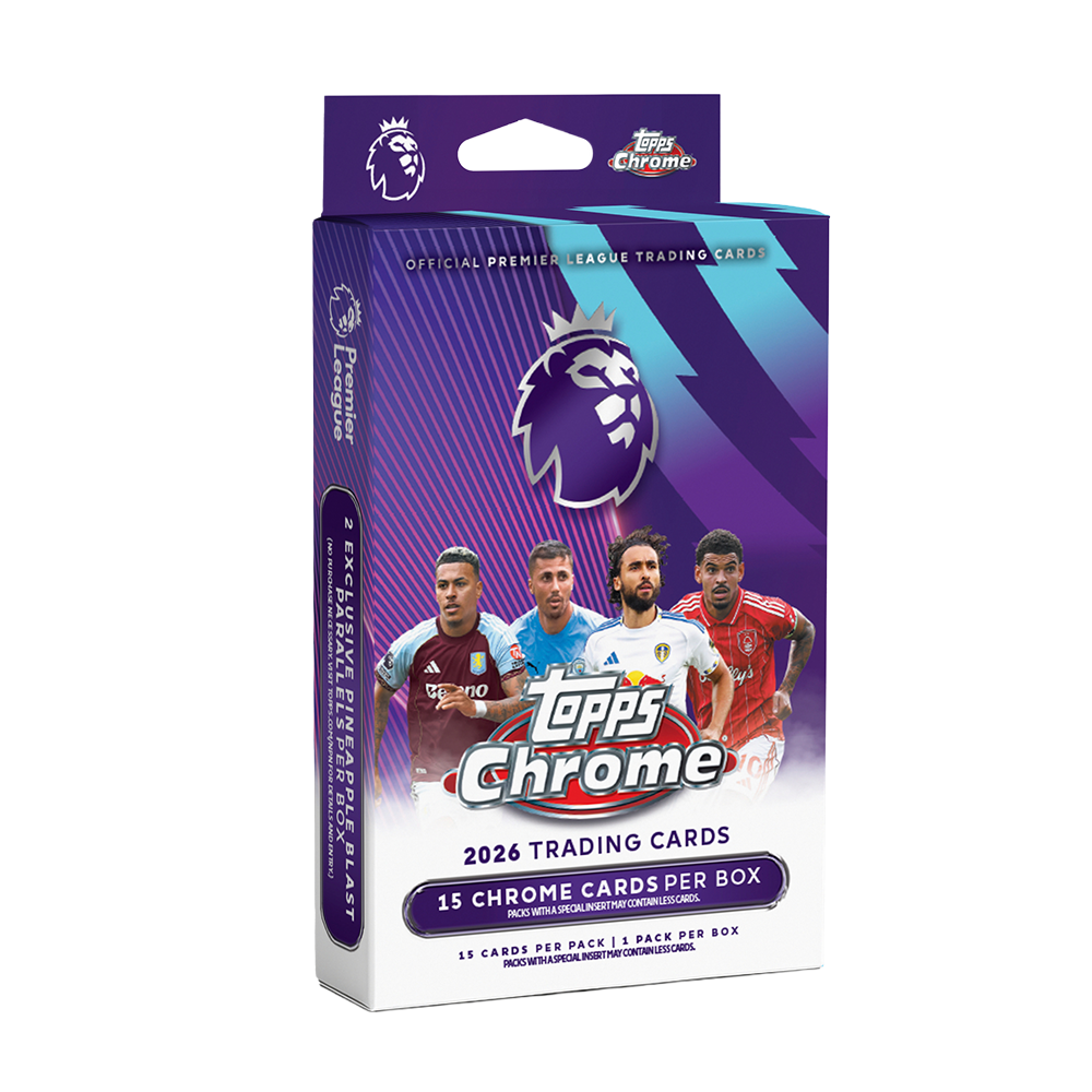 Topps Chrome 2026 Premier League Chrome Hanger Pack Trading Cards
