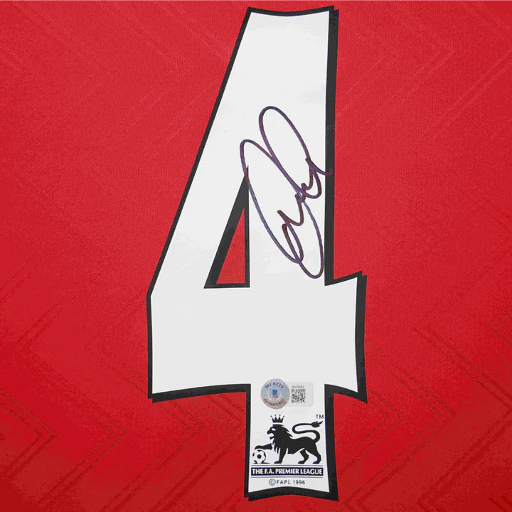 Patrick Vieira Signed Arsenal Home Soccer Jersey #4 with Beckett COA