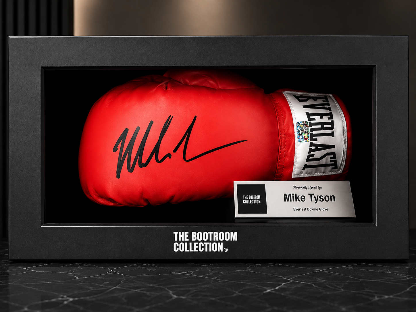 Mike Tyson Signed Red Everlast Boxing Glove