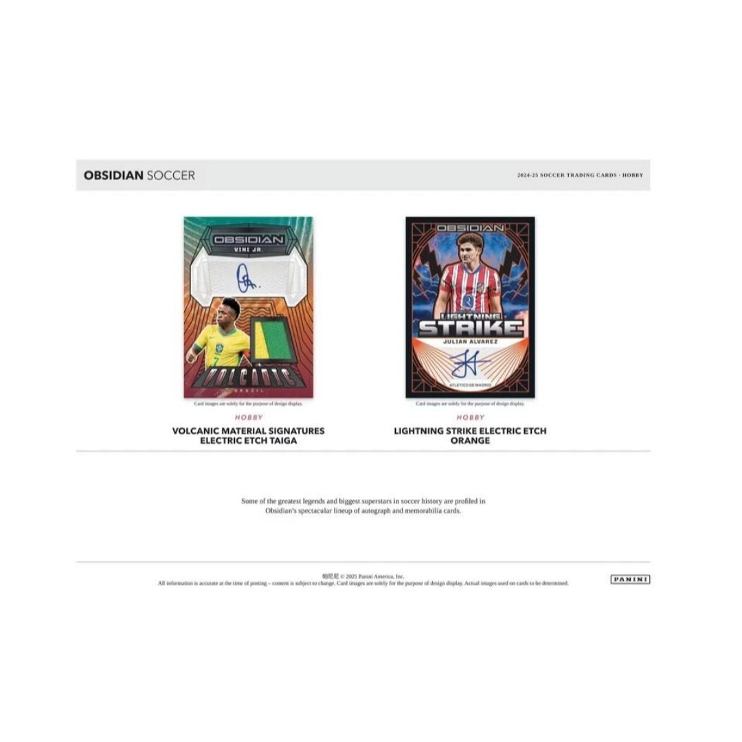 2024-25 Panini Obsidian Soccer Hobby Box