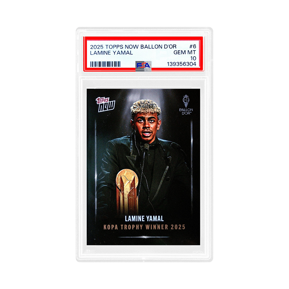 Topps NOW 2025 Lamine Yamal Kopa Trophy Winner Trading Card (PSA 10)