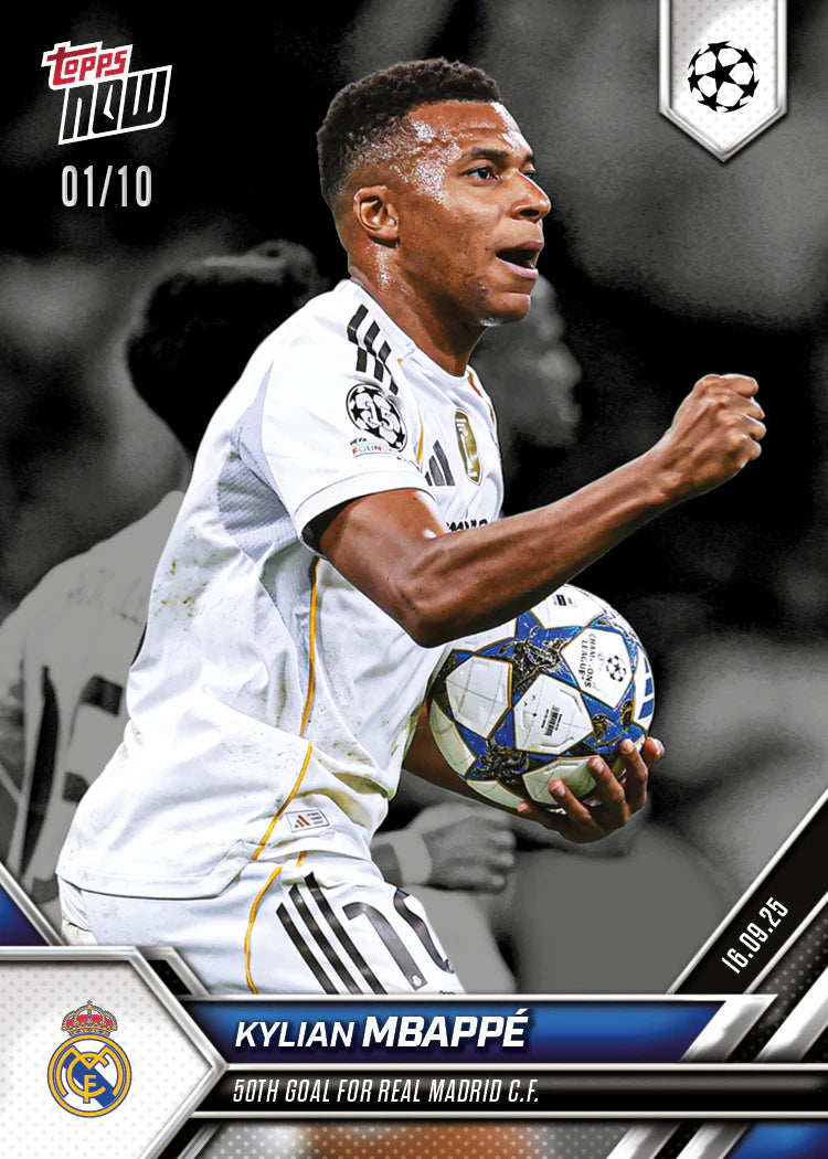 Kylian Mbappé - 2025-26 UCL Topps NOW® (1 of 10)