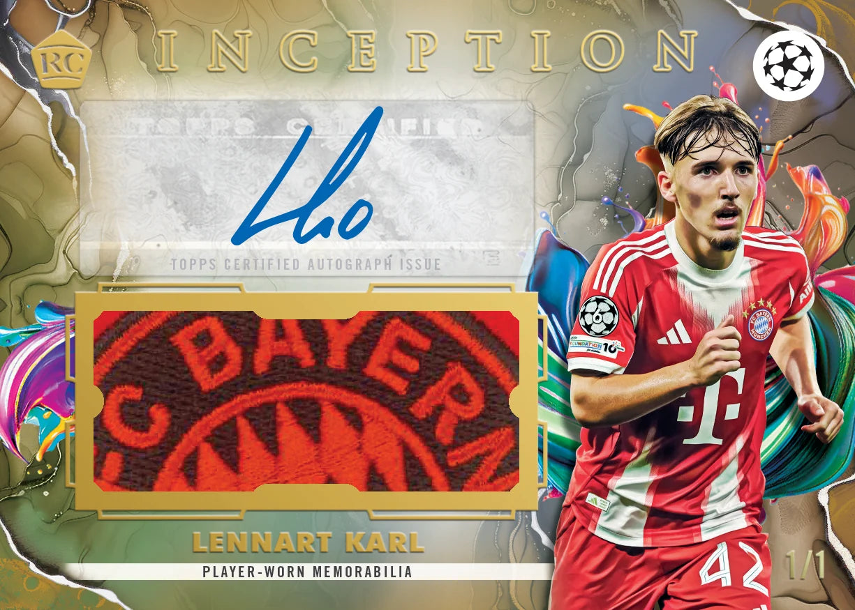 Topps Inception UEFA Club Competitions 2025/26 Hobby Box Trading Cards