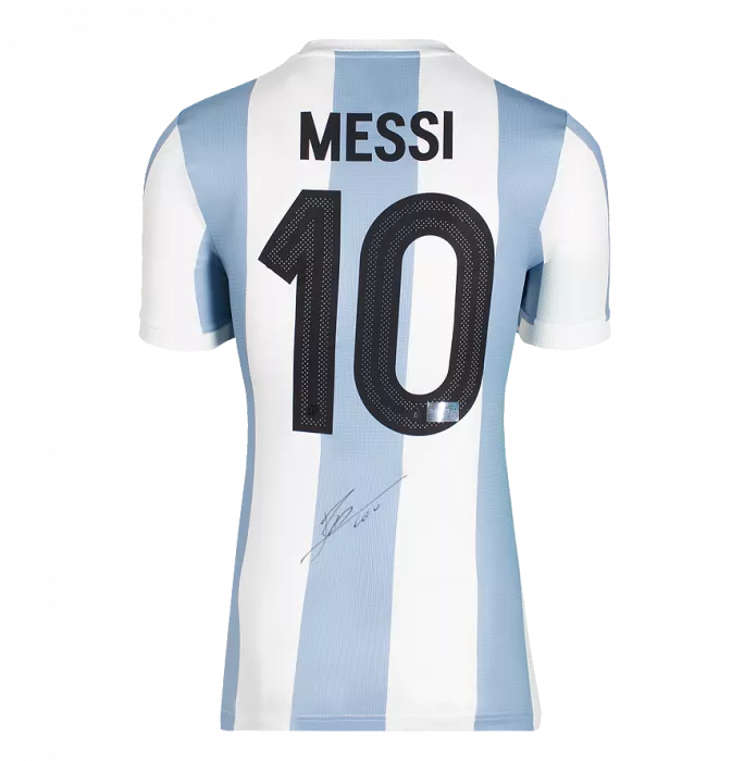Lionel Messi Back Signed Argentina 2024-25 Anniversary Home Shirt