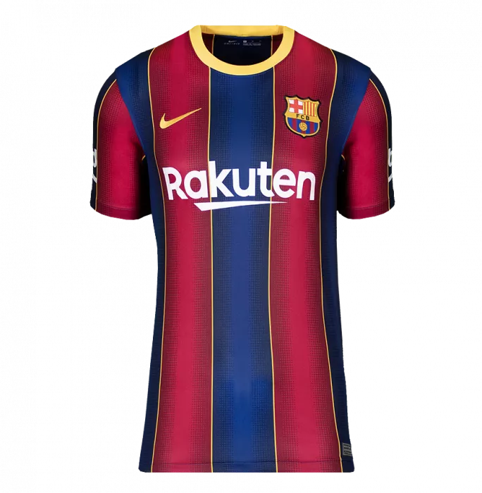 Lionel Messi Official FC Barcelona Back Signed 2020-21 Home Shirt