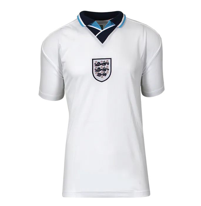 Paul Gascoigne Back Signed England 1996 Home Shirt