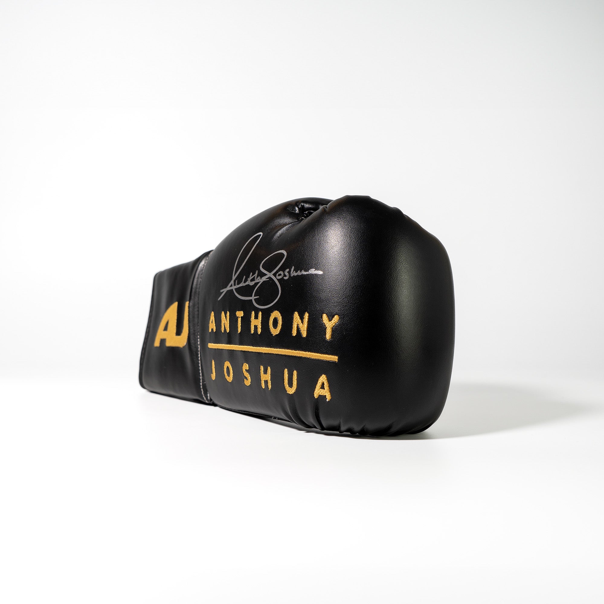 Anthony Joshua Signed Black & Gold Boxing Glove