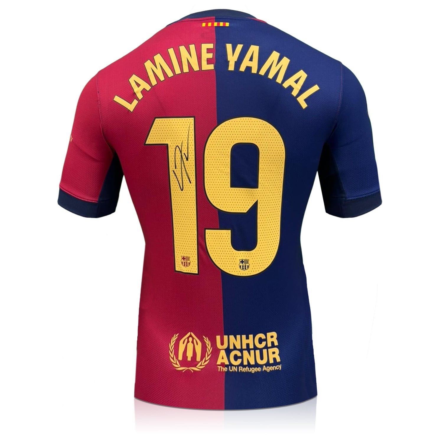 Lamine Yamal 19 Signed 2024-25 Barcelona Home Football Shirt (Boxed)
