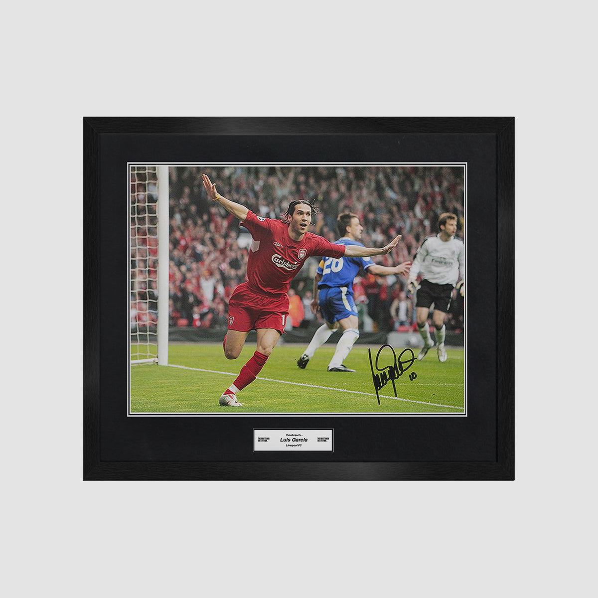 LUIS GARCIA SIGNED 2005 UEFA CHAMPIONS LEAGUE SEMI-FINAL IMAGE