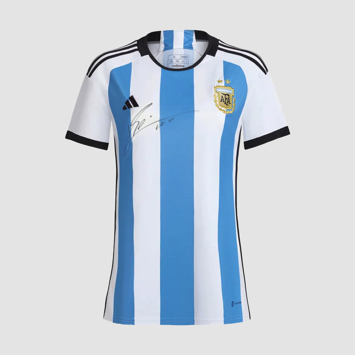 LIONEL MESSI OFFICIAL FRONT SIGNED ARGENTINA WORLD CUP HOME SHIRT