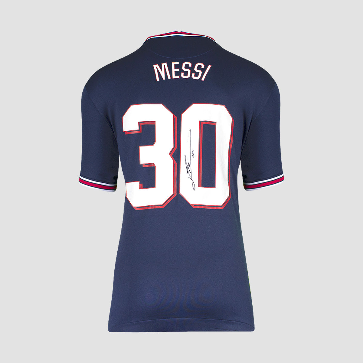 LIONEL MESSI OFFICIAL BACK SIGNED PSG 21-22 FAN STYLE SHIRT