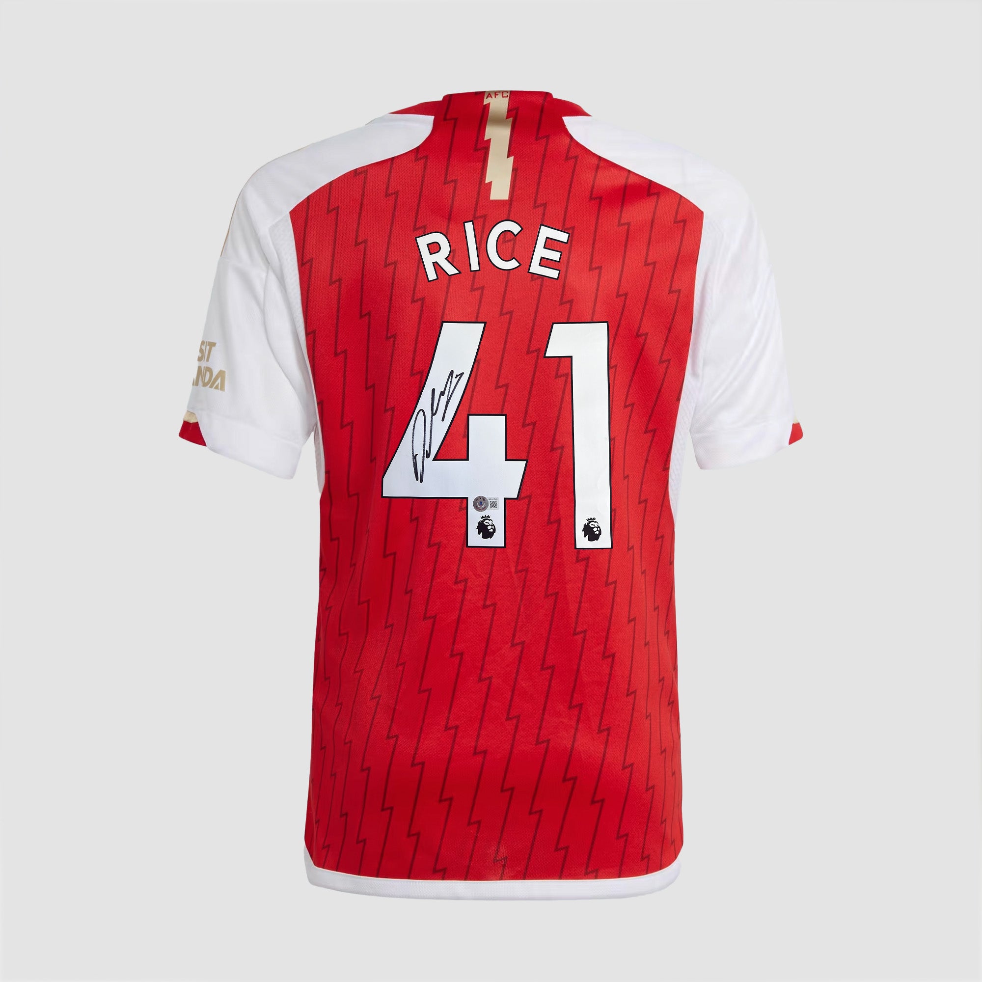 Declan Rice Siggned Arsenal 2023-24 Home Shirt