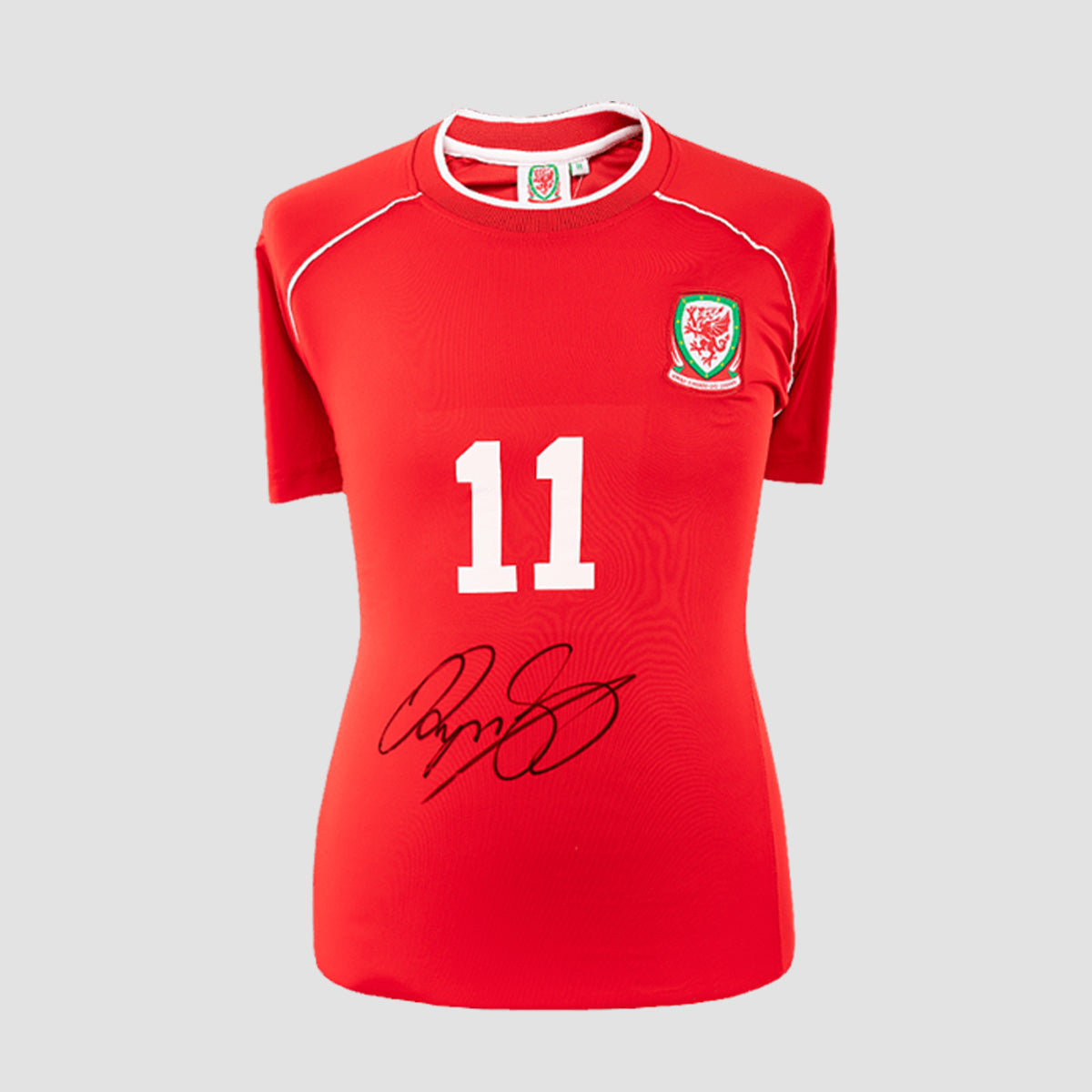 Ryan Giggs Front Signed Retro Wales Home Shirt (Boxed)