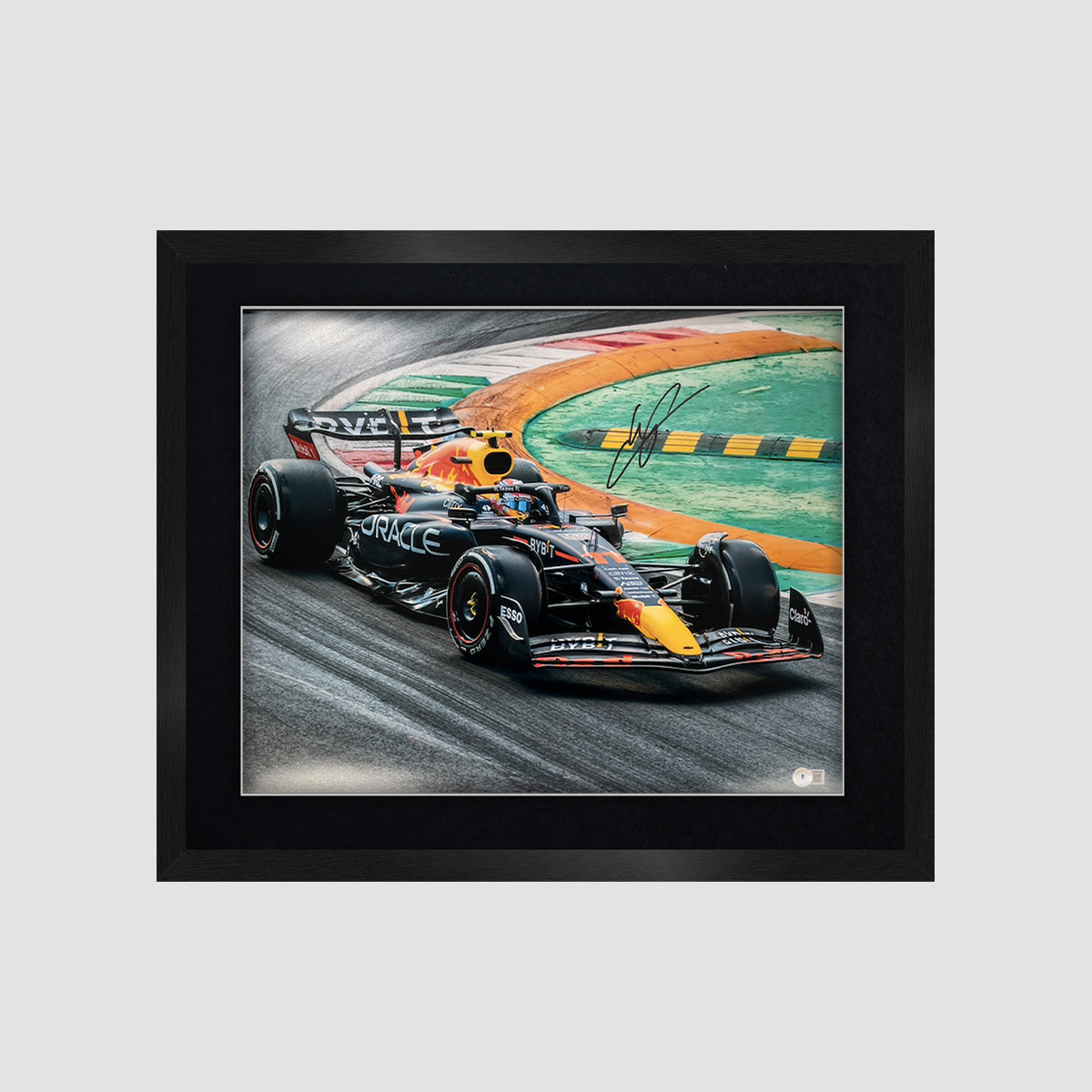 Sergio Perez Signed Image - Oracle Red Bull Racing RB18 Honda Italian Grand Prix (Framed)