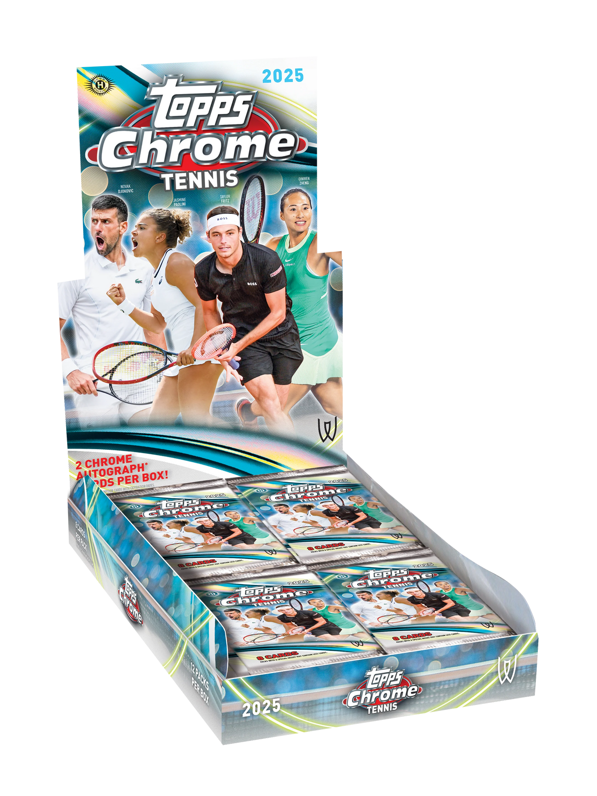 Topps Chrome 2025 Tennis Hobby Box Trading Cards