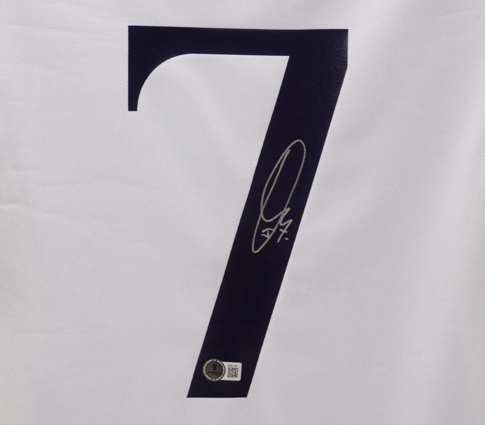 VINICIUS JR SIGNED REAL MADRID HOME SOCCER JERSEY #7 WITH BECKETT COA