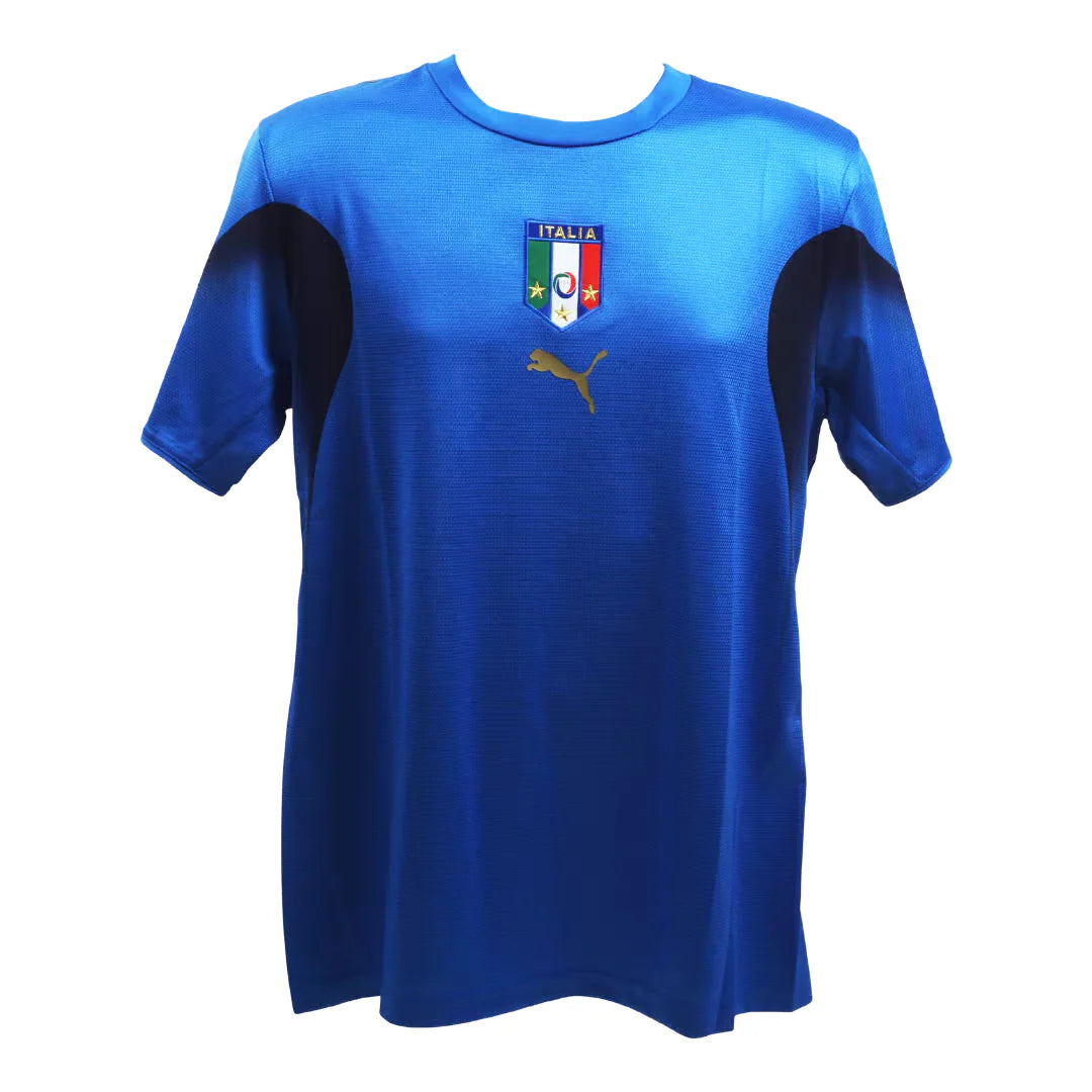 FRANCESCO TOTTI SIGNED ITALY FC HOME SOCCER JERSEY #10 WITH BECKETT WITNESS