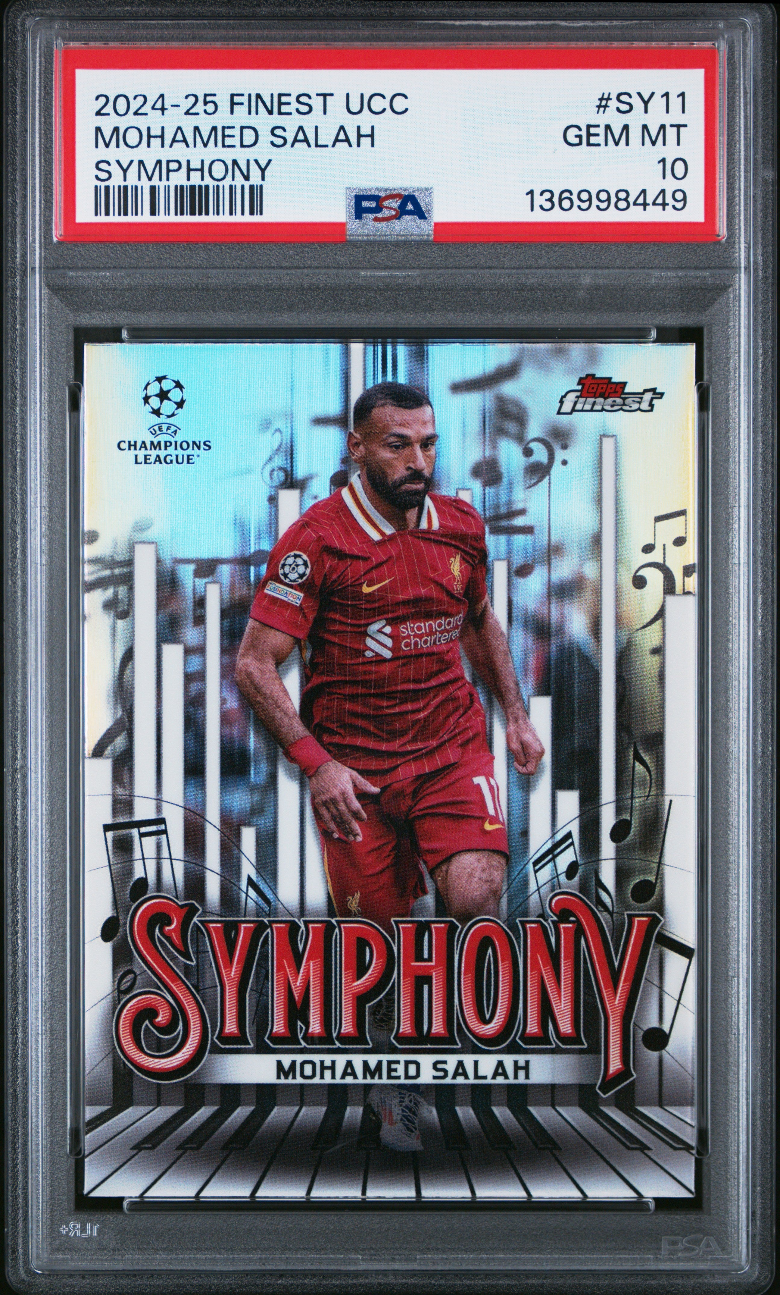 2024–25 Topps Finest UCC Symphony Mohamed Salah (PSA 10)