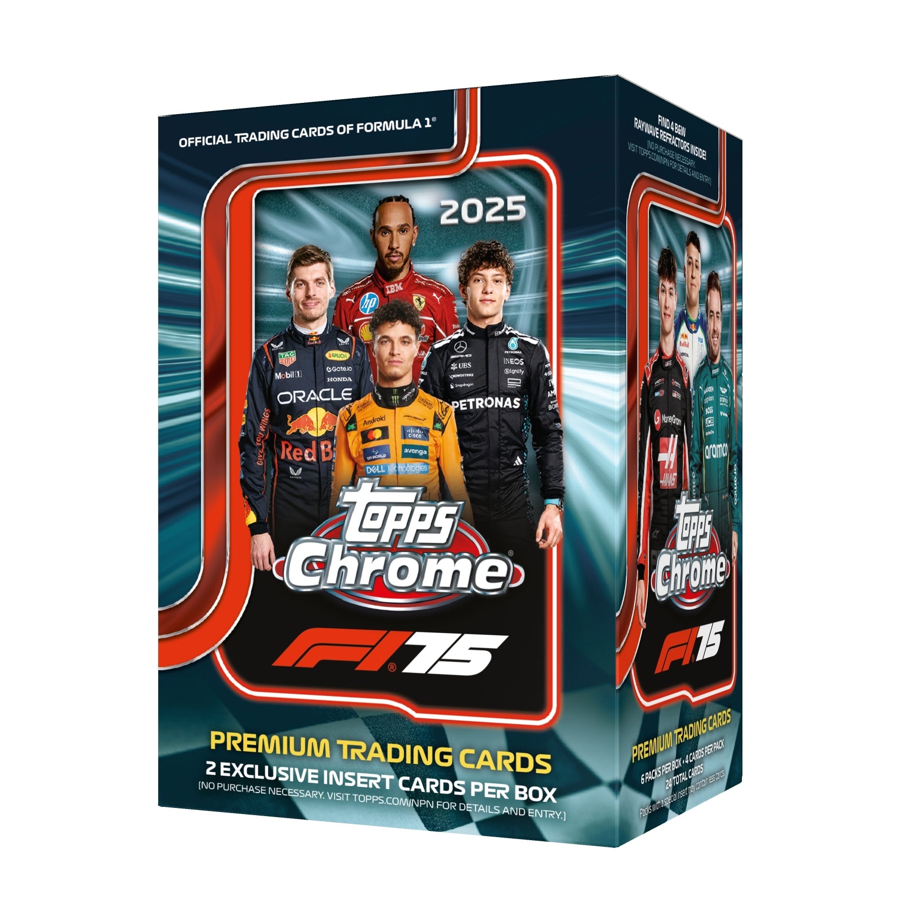 Topps Chrome® Formula 1 2025 Value Box Trading Cards