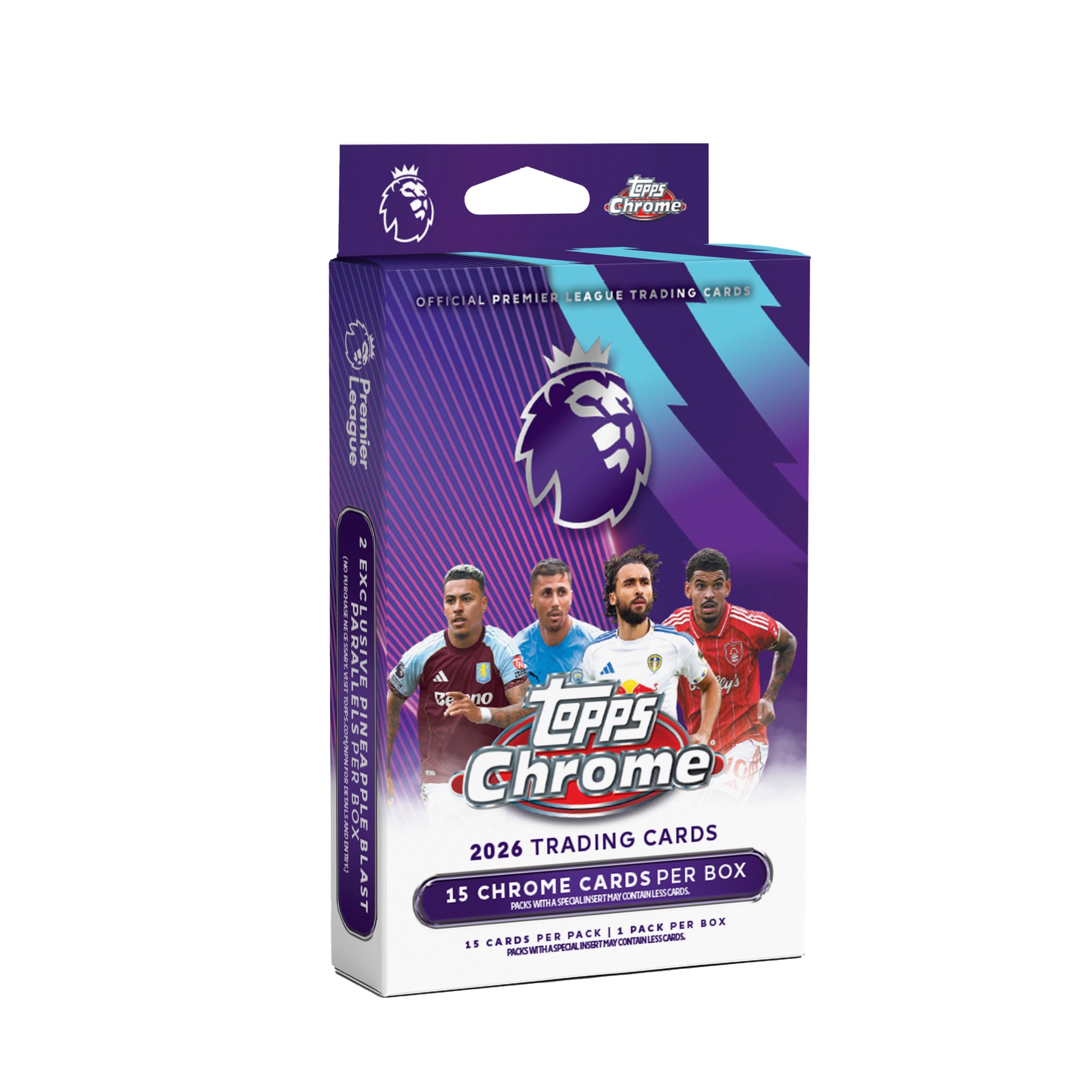 Topps 2026 Chrome® Premier League Trading Cards Hanger Pack