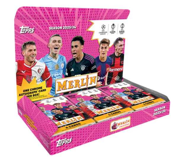 2023/24 Topps Chrome UEFA Merlin Soccer Hobby Box