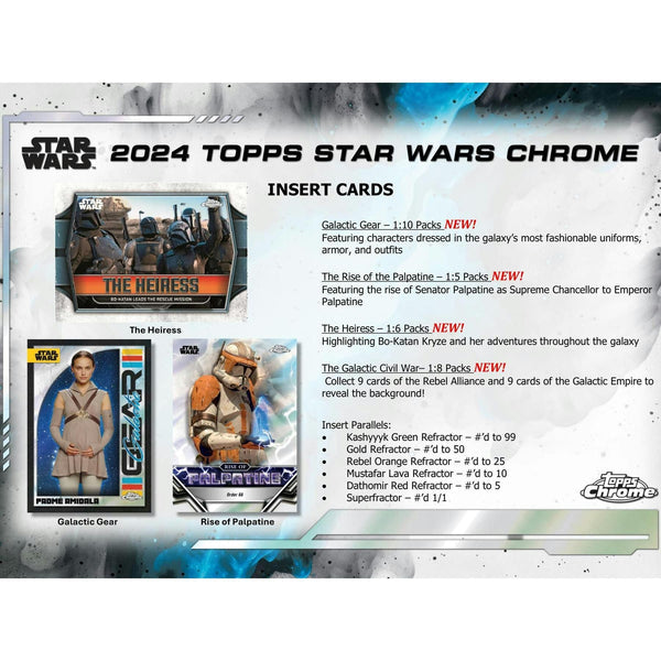 2024 Topps Chrome Star Wars Hobby Box