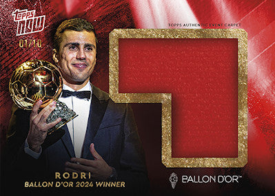 2024 Topps Now Rodri Red Carpet Relic / 10