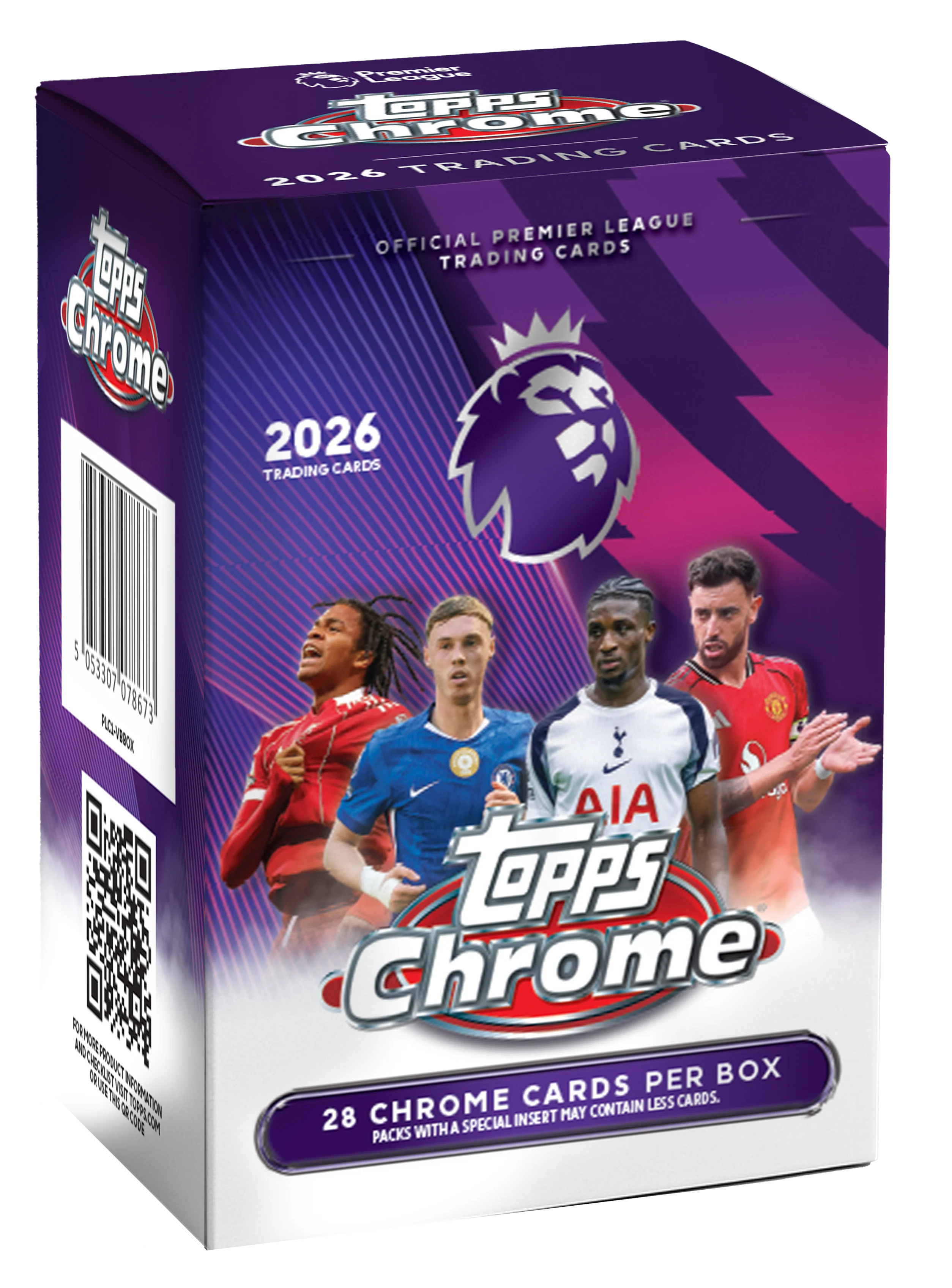 Topps 2026 Chrome® Premier League Trading Cards Value Box