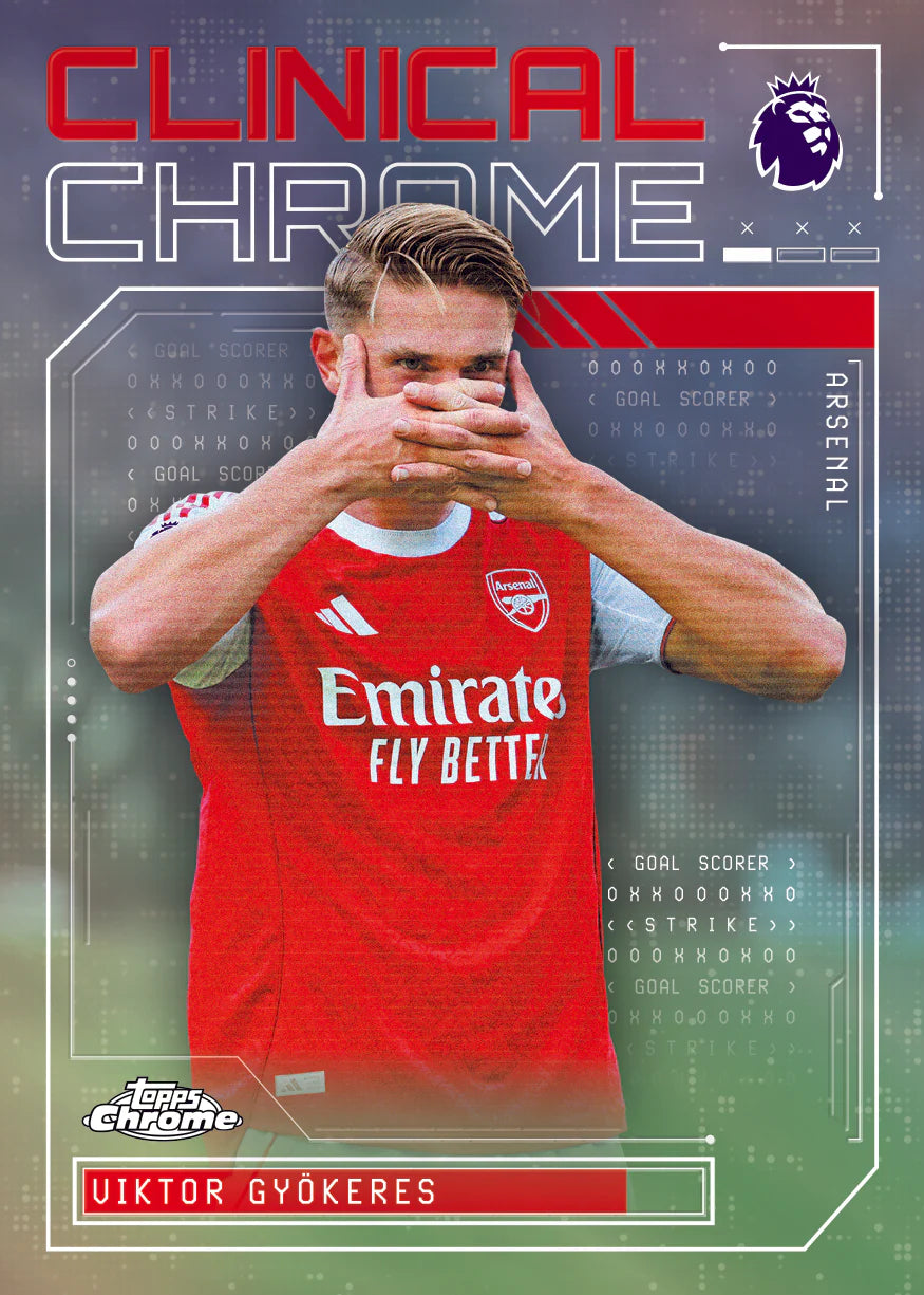 Topps Chrome 2026 Premier League Chrome Hanger Pack Trading Cards