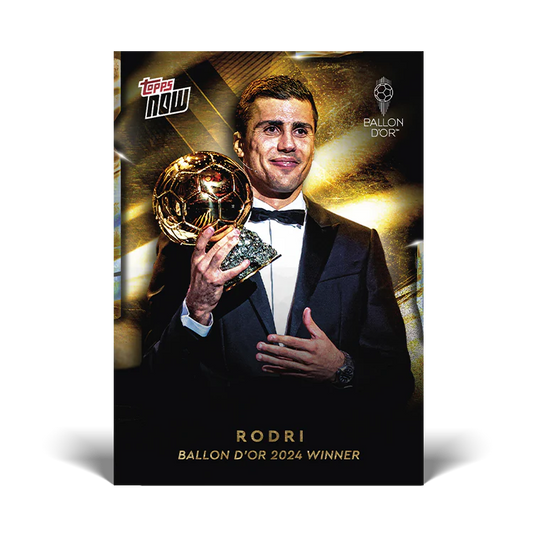 Topps NOW 2024 Rodri Ballon D'Or Winner Trading Card