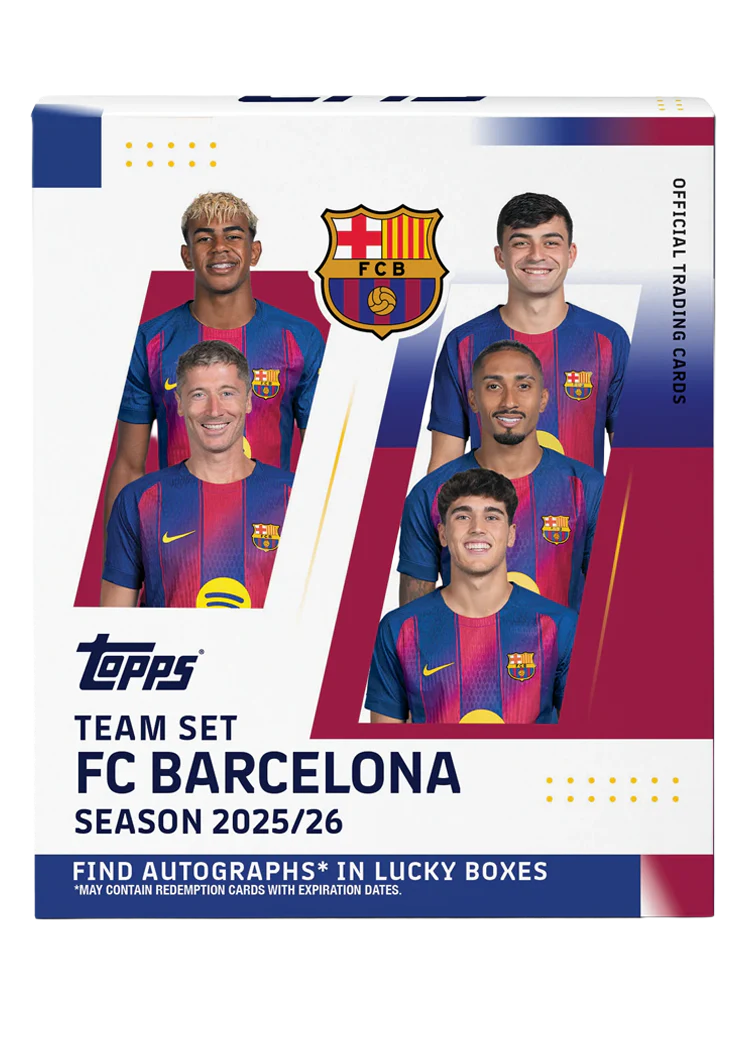 Topps FC Barcelona 2025/26 Team Set Trading Cards Deck Box
