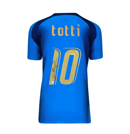 Francesco Totti 2006 Italy Home Signed Shirt with Beckett