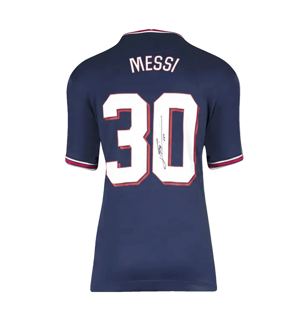 Lionel Messi 2021/22 PSG Home Signed Shirt Fan Style (Boxed)