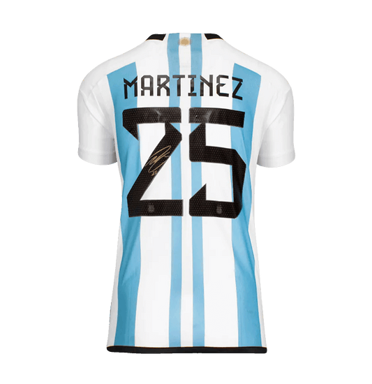 Lisandro Martinez 2022 Argentina Home Signed Shirt