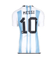 Lionel Messi 2022 Argentina Home Signed Shirt: Two Star Edition