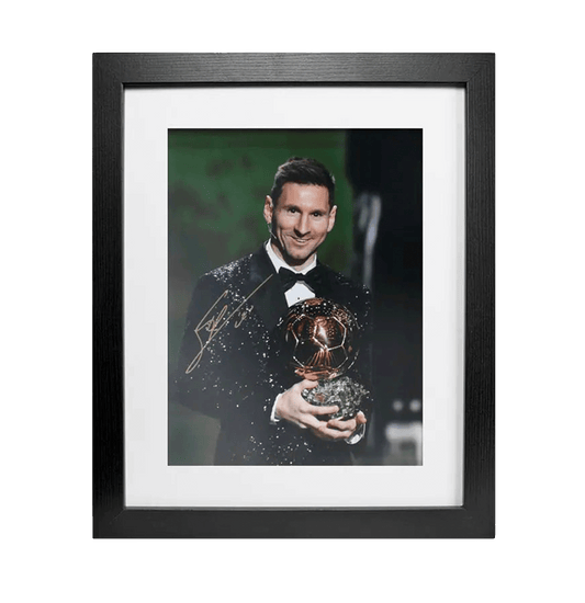 Lionel Messi 2023 Ballon d'Or Winner Signed Image