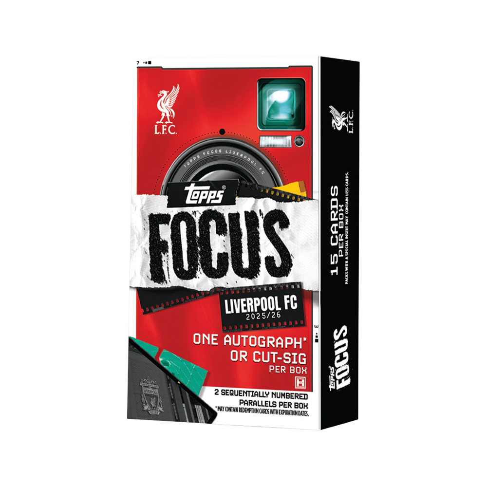 Topps Focus 2025/26 Liverpool FC Trading Cards Deck Box