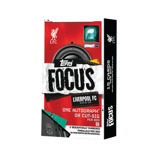 Topps Focus 2025/26 Liverpool FC Trading Cards Deck Box
